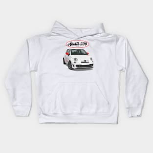 ABARTH 500 White Scorpion Kids Hoodie